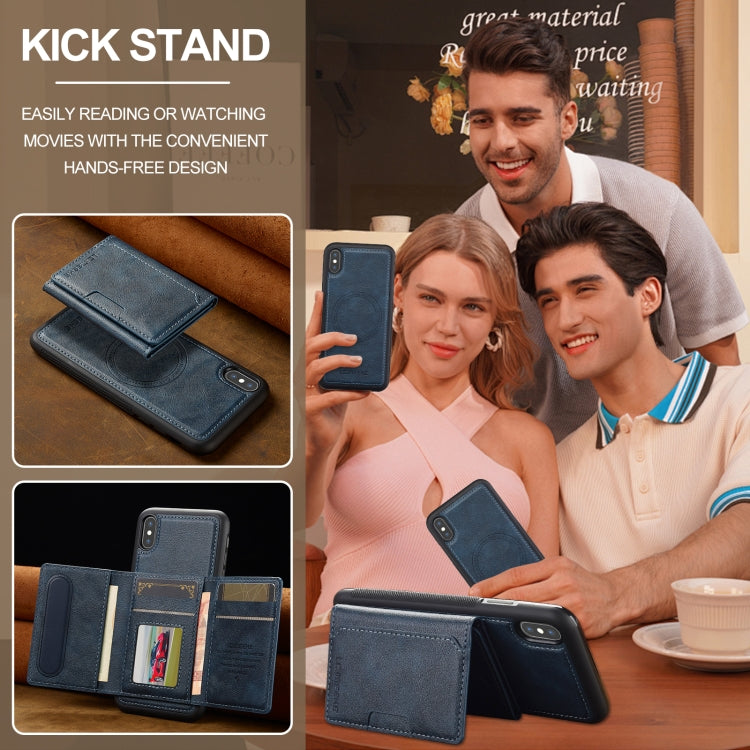 For iPhone XR LC.IMEEKE L5 Series Detachable RFID Card Bag Magsafe Phone Case