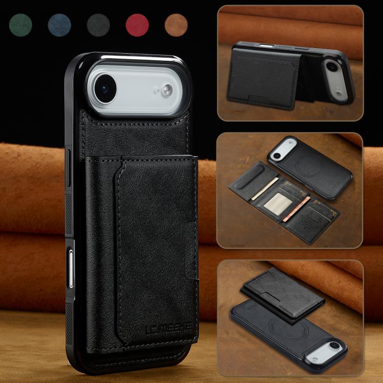 For iPhone Air LC.IMEEKE L5 Series Detachable RFID Card Bag Magsafe Phone Case