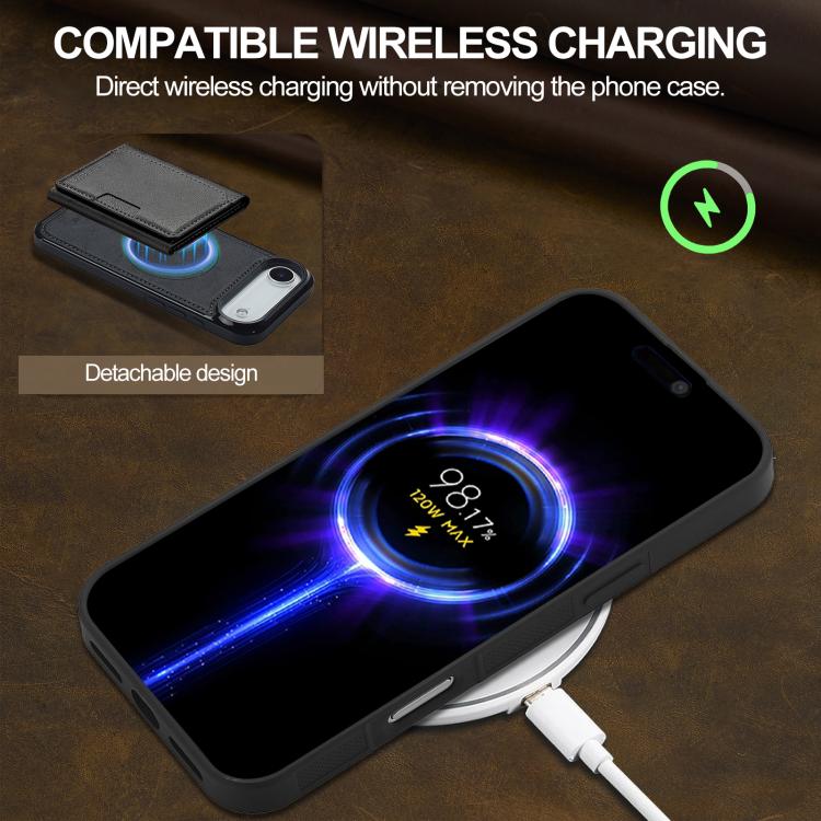 For iPhone Air LC.IMEEKE L5 Series Detachable RFID Card Bag Magsafe Phone Case