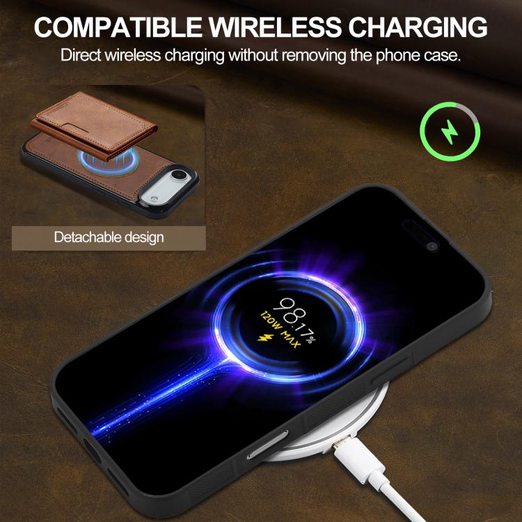 For iPhone Air LC.IMEEKE L5 Series Detachable RFID Card Bag Magsafe Phone Case