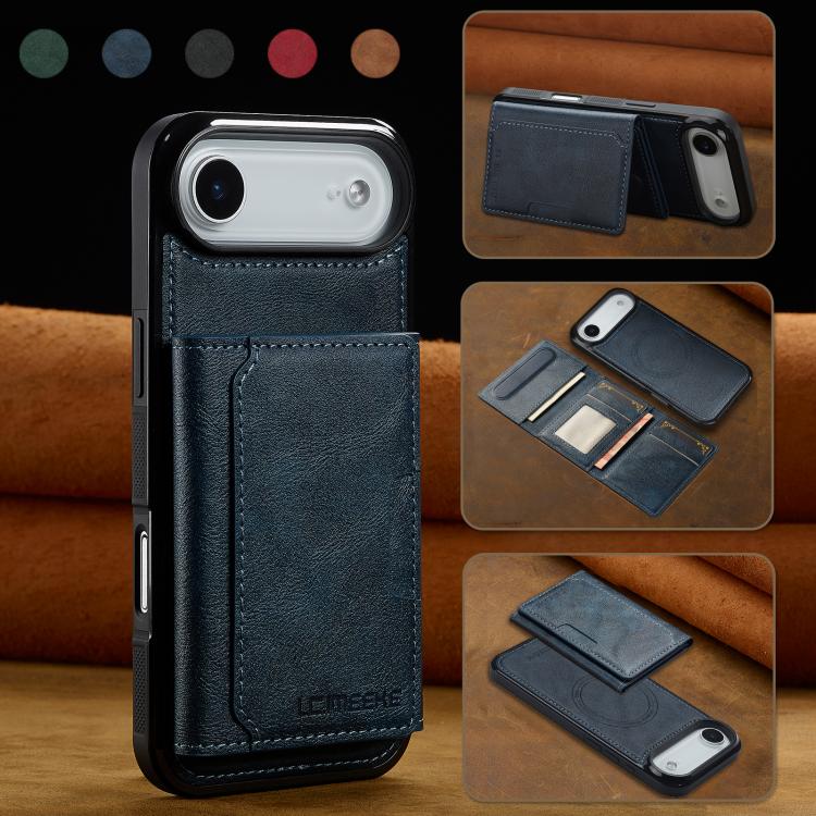 For iPhone Air LC.IMEEKE L5 Series Detachable RFID Card Bag Magsafe Phone Case