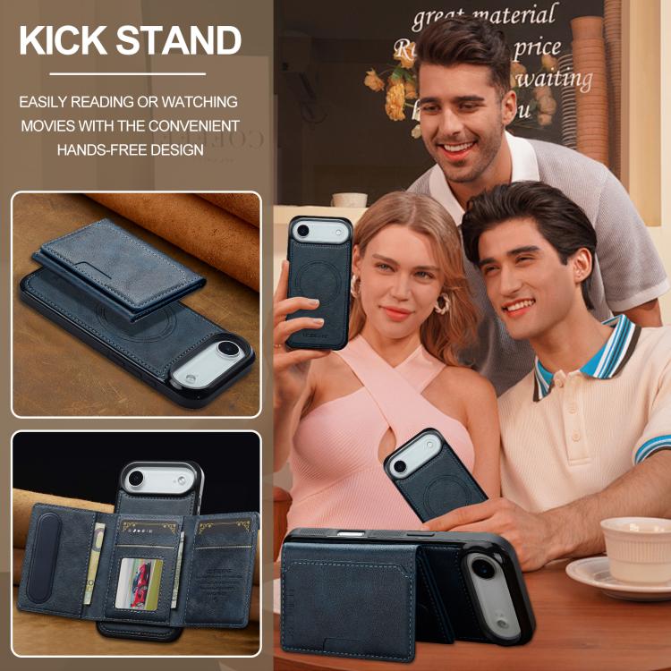 For iPhone Air LC.IMEEKE L5 Series Detachable RFID Card Bag Magsafe Phone Case
