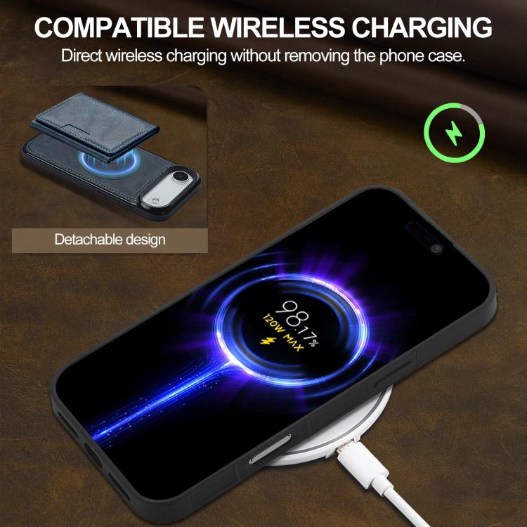 For iPhone Air LC.IMEEKE L5 Series Detachable RFID Card Bag Magsafe Phone Case
