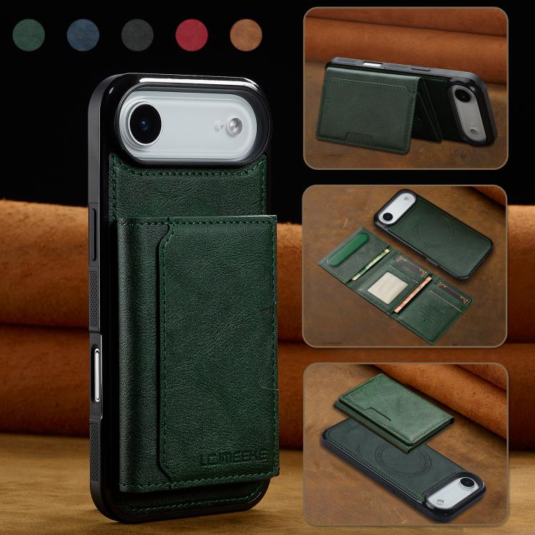 For iPhone Air LC.IMEEKE L5 Series Detachable RFID Card Bag Magsafe Phone Case