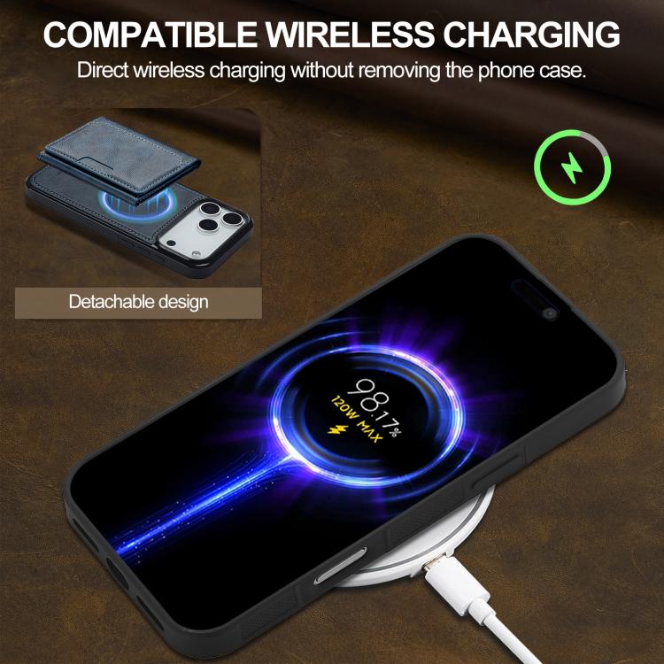 For iPhone 17 Pro Max LC.IMEEKE L5 Series Detachable RFID Card Bag Magsafe Phone Case