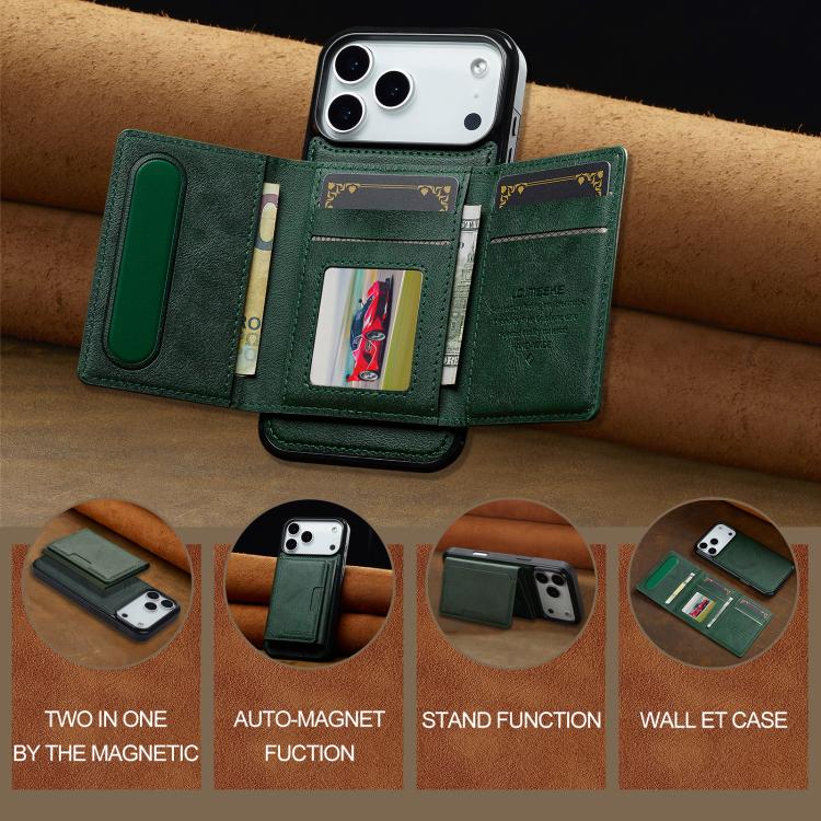 For iPhone 17 Pro Max LC.IMEEKE L5 Series Detachable RFID Card Bag Magsafe Phone Case