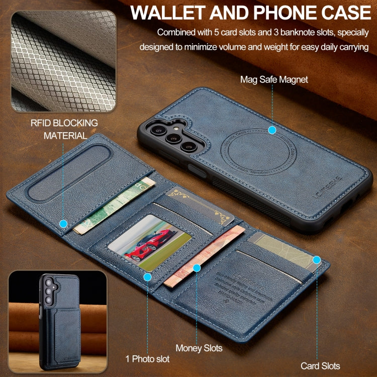 For Samsung Galaxy S24+ 5G LC.IMEEKE L5 Series Detachable RFID Card Bag Magsafe Phone Case
