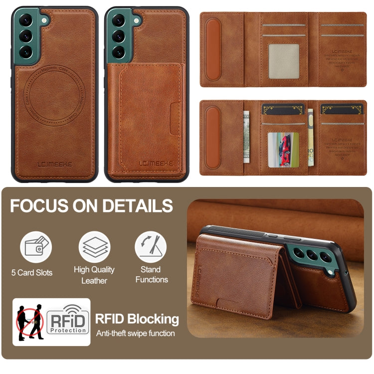 For Samsung Galaxy S20 FE LC.IMEEKE L5 Series Detachable RFID Card Bag Magsafe Phone Case