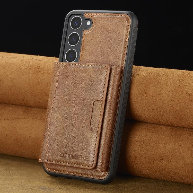 For Samsung Galaxy S25+ 5G LC.IMEEKE L5 Series Detachable RFID Card Bag Magsafe Phone Case