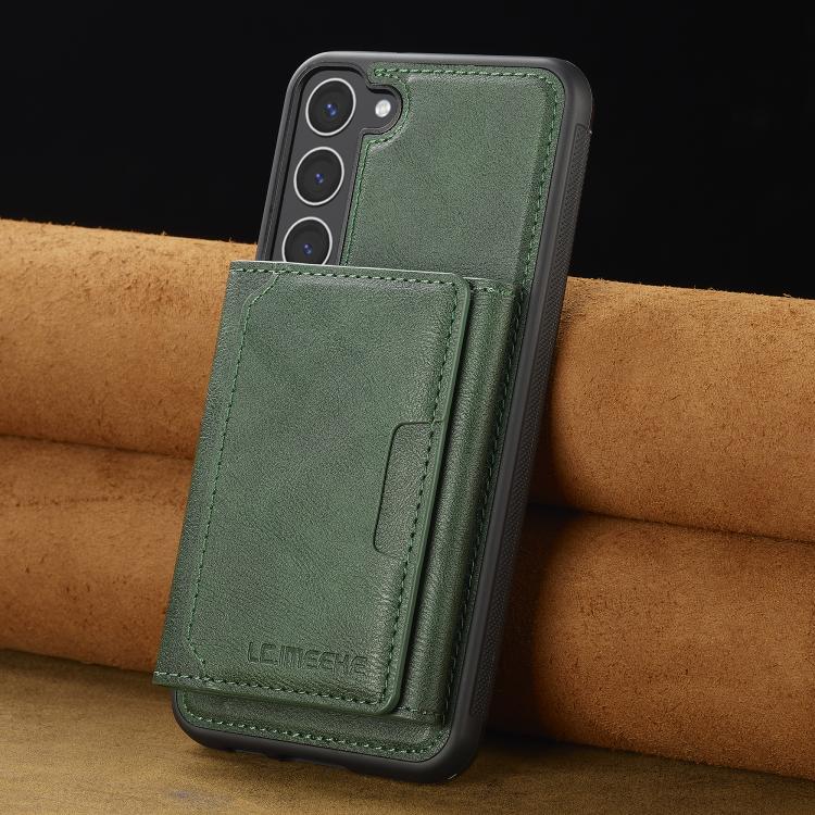 For Samsung Galaxy S25+ 5G LC.IMEEKE L5 Series Detachable RFID Card Bag Magsafe Phone Case