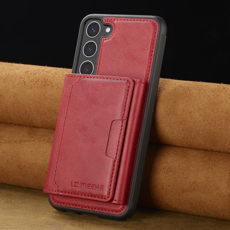 For Samsung Galaxy S25+ 5G LC.IMEEKE L5 Series Detachable RFID Card Bag Magsafe Phone Case