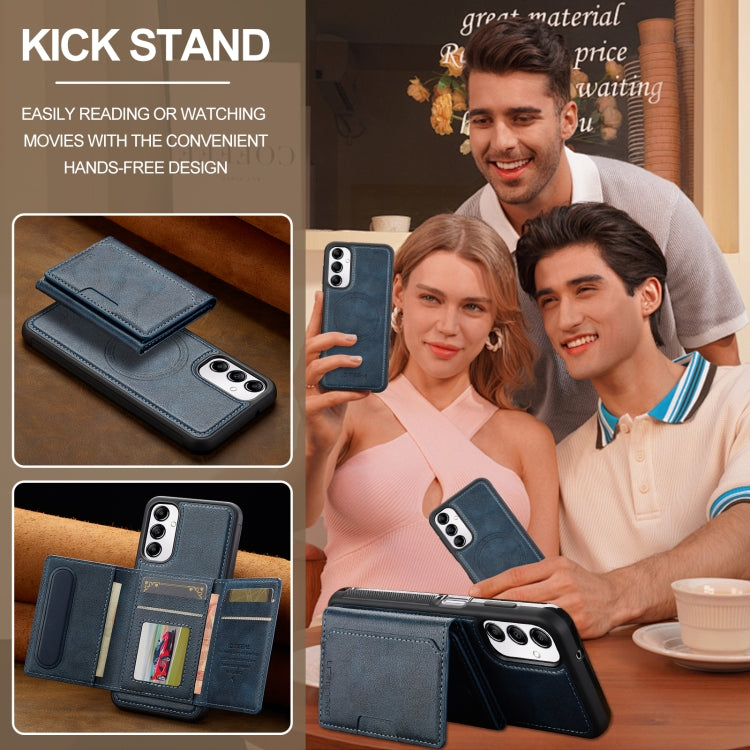 For Samsung Galaxy A14 5G / 4G LC.IMEEKE L5 Series Detachable RFID Card Bag Magsafe Phone Case
