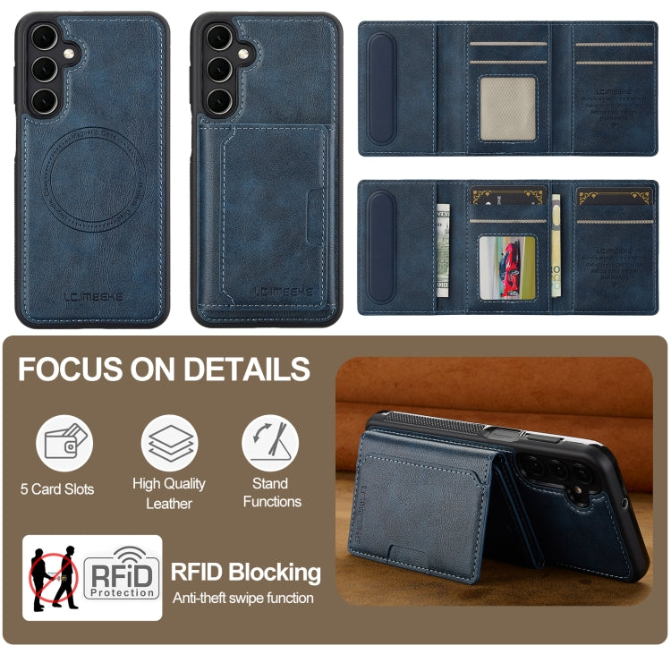 For Samsung Galaxy A16 5G LC.IMEEKE L5 Series Detachable RFID Card Bag Magsafe Phone Case
