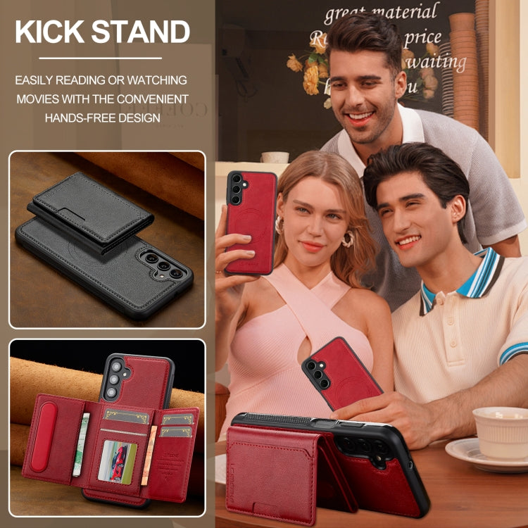 For Samsung Galaxy A16 5G LC.IMEEKE L5 Series Detachable RFID Card Bag Magsafe Phone Case