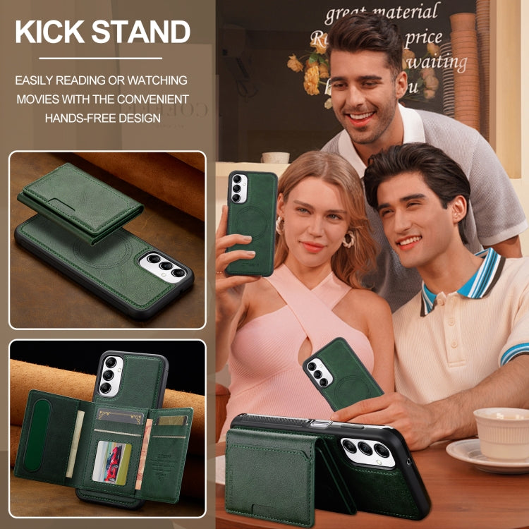 For Samsung Galaxy A34 5G LC.IMEEKE L5 Series Detachable RFID Card Bag Magsafe Phone Case