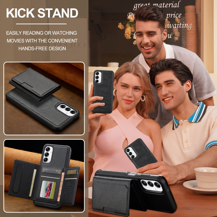 For Samsung Galaxy A54 5G LC.IMEEKE L5 Series Detachable RFID Card Bag Magsafe Phone Case