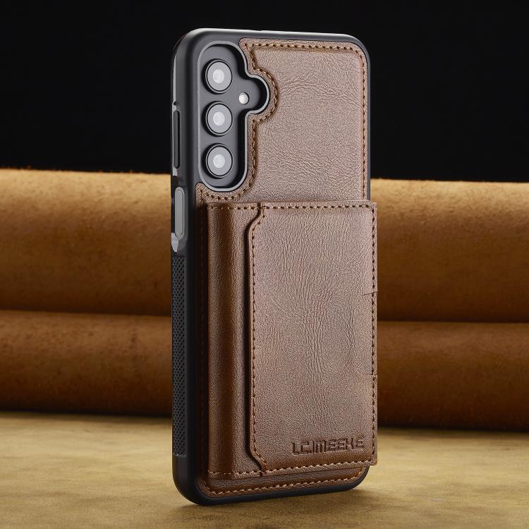 For Samsung Galaxy A56 5G LC.IMEEKE L5 Series Detachable RFID Card Bag Magsafe Phone Case