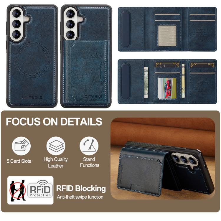 For Samsung Galaxy A37 5G LC.IMEEKE L5 Series Detachable RFID Card Bag Magsafe Phone Case