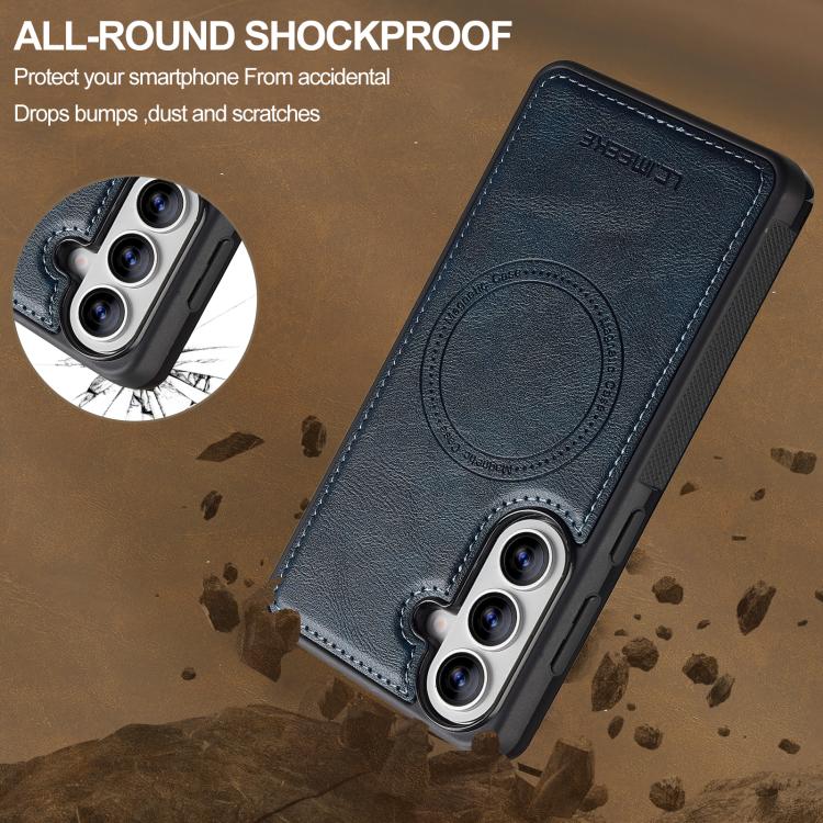 For Samsung Galaxy A57 5G LC.IMEEKE L5 Series Detachable RFID Card Bag Magsafe Phone Case