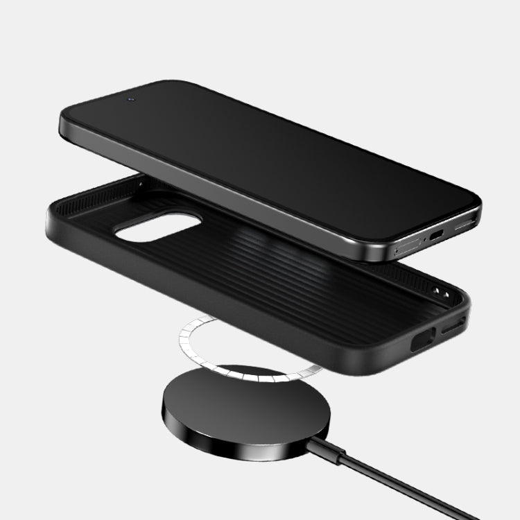 For Google Pixel 9a ABEEL 6D Micro Relief MagSafe Magnetic Phone Case