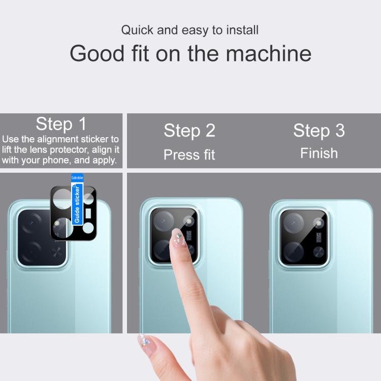 For Xiaomi POCO C85 4G 171mm / 173mm imak Rear Camera Lens Glass Film Black Version