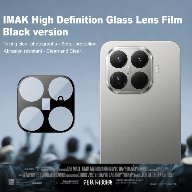 For Xiaomi 15T Pro 5G imak Rear Camera Lens Glass Film Black Version