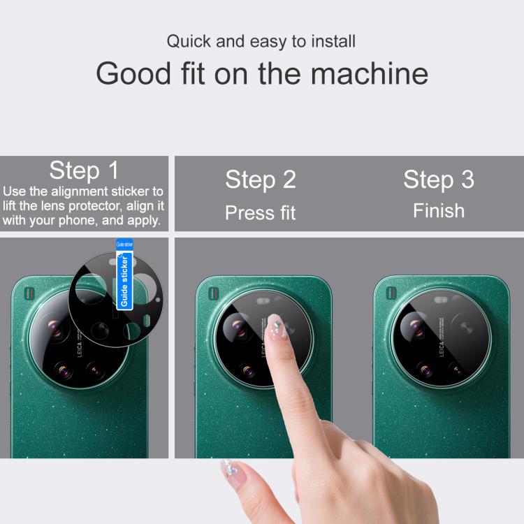 For Xiaomi 17 Ultra imak Rear Camera Lens Glass Film Black Version