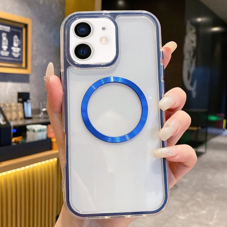 For iPhone 11 3 in 1 Airbag CD Texture MagSafe Phone Case