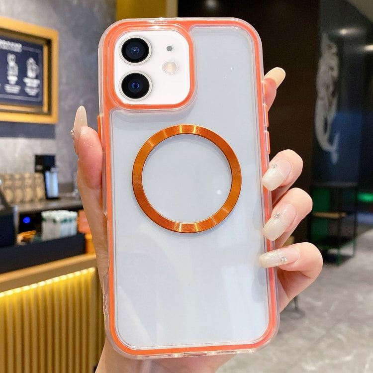 For iPhone 11 3 in 1 Airbag CD Texture MagSafe Phone Case