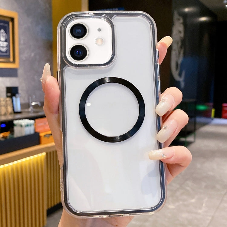 For iPhone 11 3 in 1 Airbag CD Texture MagSafe Phone Case