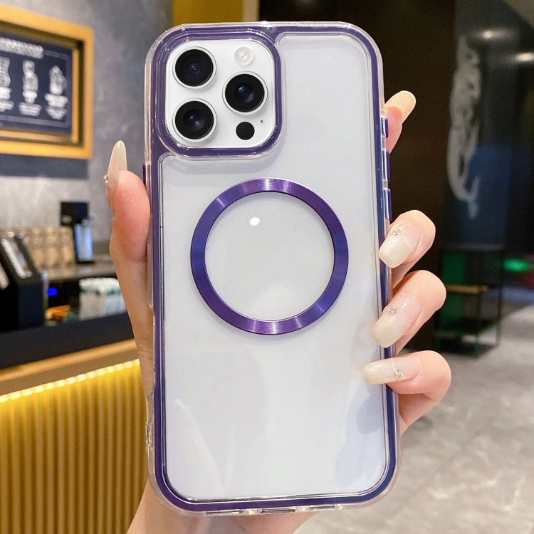 For iPhone 11 Pro 3 in 1 Airbag CD Texture MagSafe Phone Case