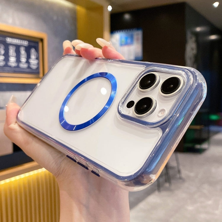 For iPhone 16 Pro 3 in 1 Airbag CD Texture MagSafe Phone Case