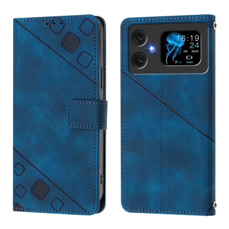 For Cubot A20 Skin-feel Embossed Leather Phone Case
