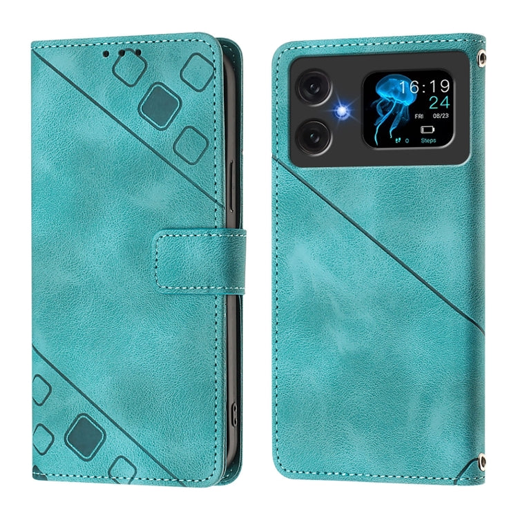 For Cubot A20 Skin-feel Embossed Leather Phone Case