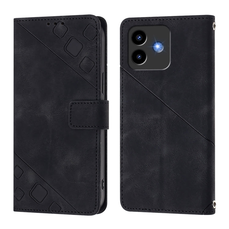 For Cubot Note 40 Skin-feel Embossed Leather Phone Case