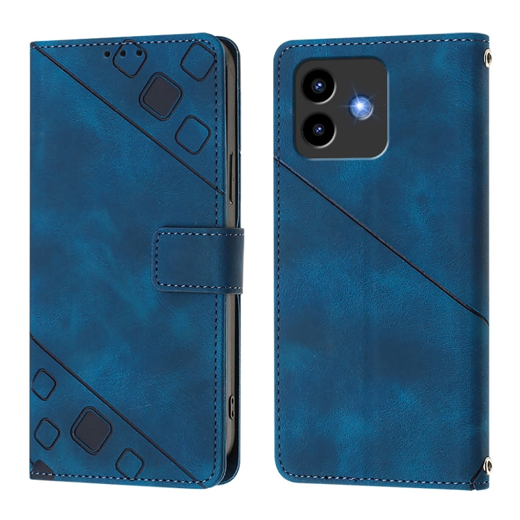 For Cubot Note 40 Skin-feel Embossed Leather Phone Case