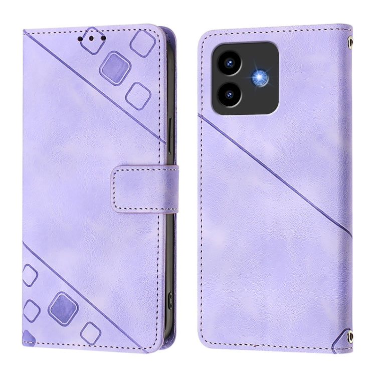 For Cubot Note 40 Skin-feel Embossed Leather Phone Case