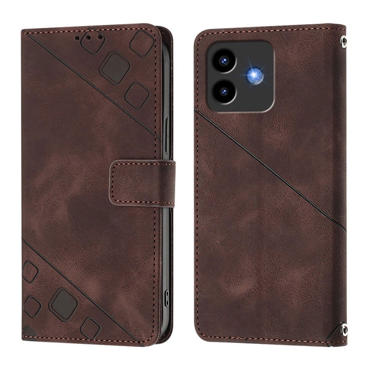 For Cubot Note 40 Skin-feel Embossed Leather Phone Case