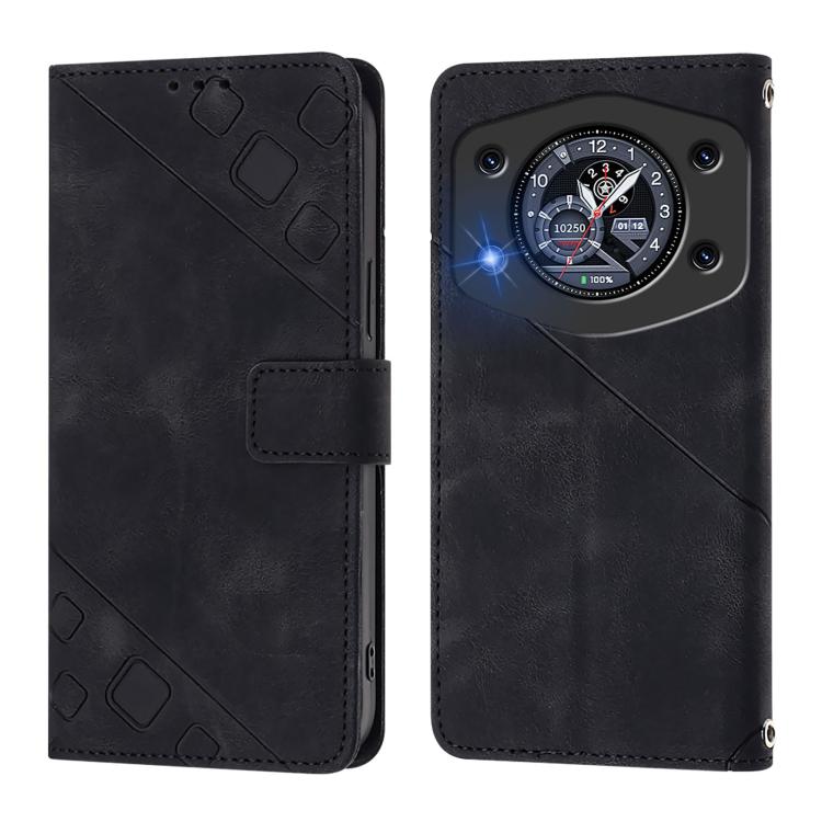 For Cubot A30 Skin-feel Embossed Leather Phone Case