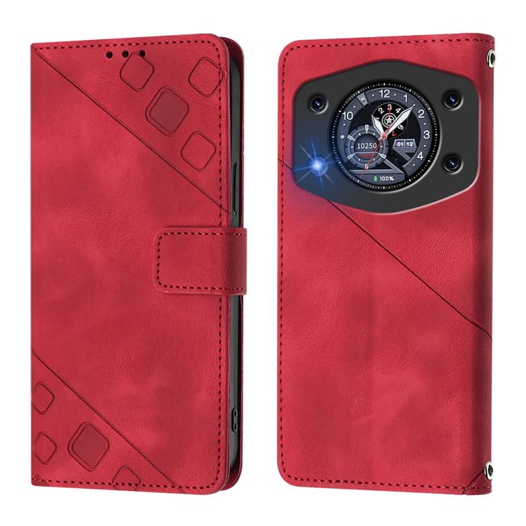 For Cubot A30 Skin-feel Embossed Leather Phone Case