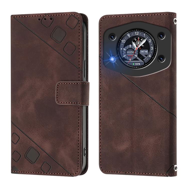 For Cubot A30 Skin-feel Embossed Leather Phone Case