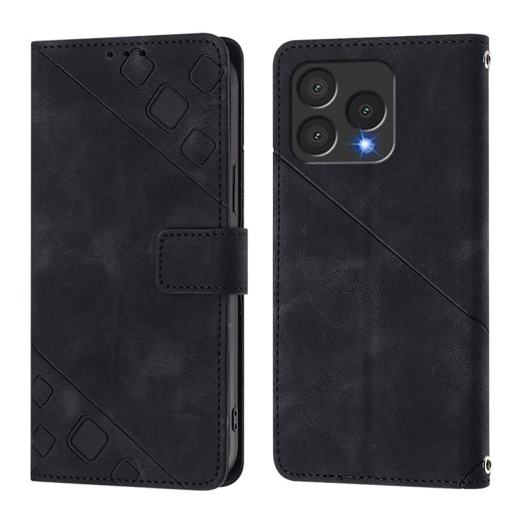 For Cubot A40 Skin-feel Embossed Leather Phone Case