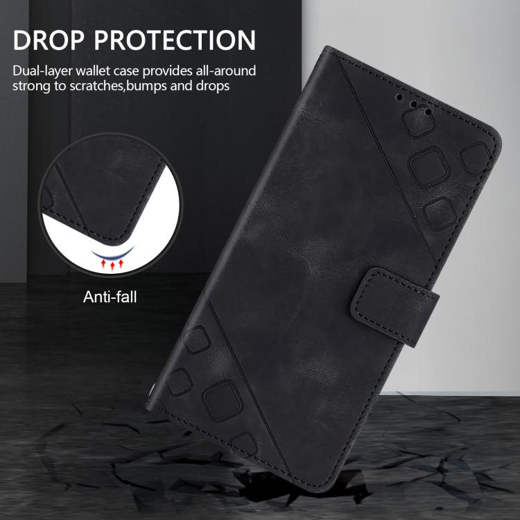 For Cubot A40 Skin-feel Embossed Leather Phone Case