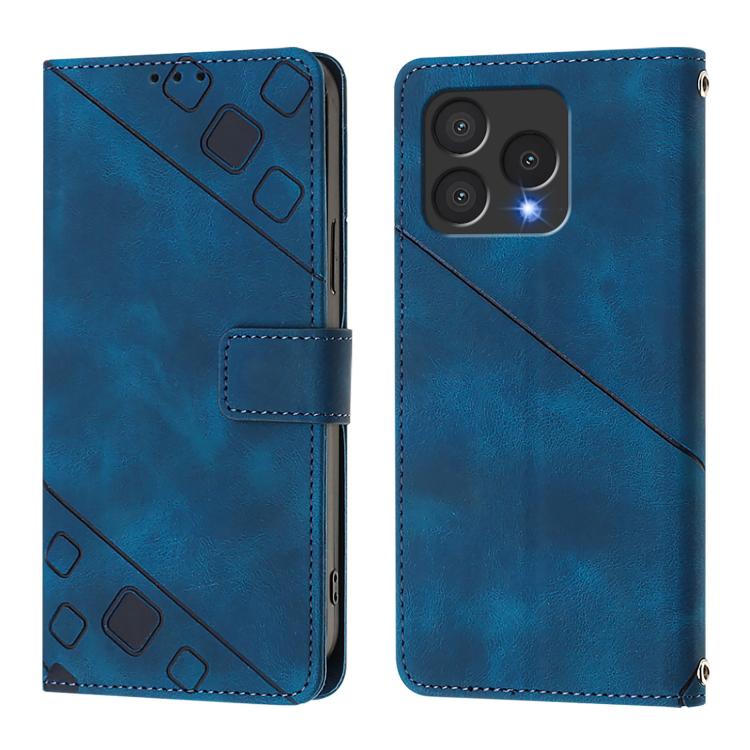 For Cubot A40 Skin-feel Embossed Leather Phone Case