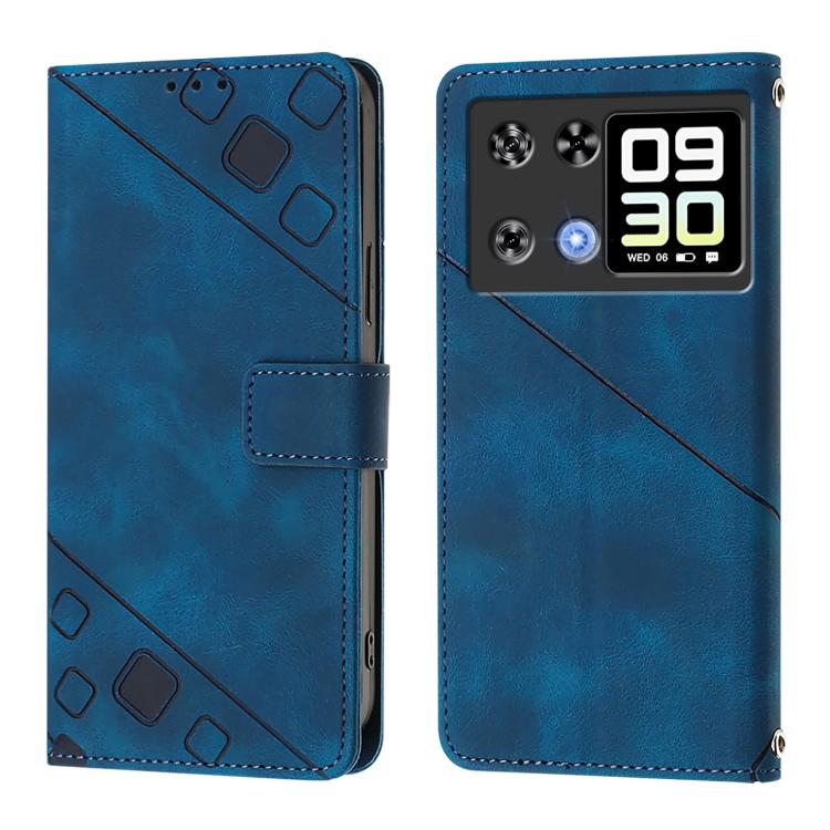 For Cubot P90 Skin-feel Embossed Leather Phone Case