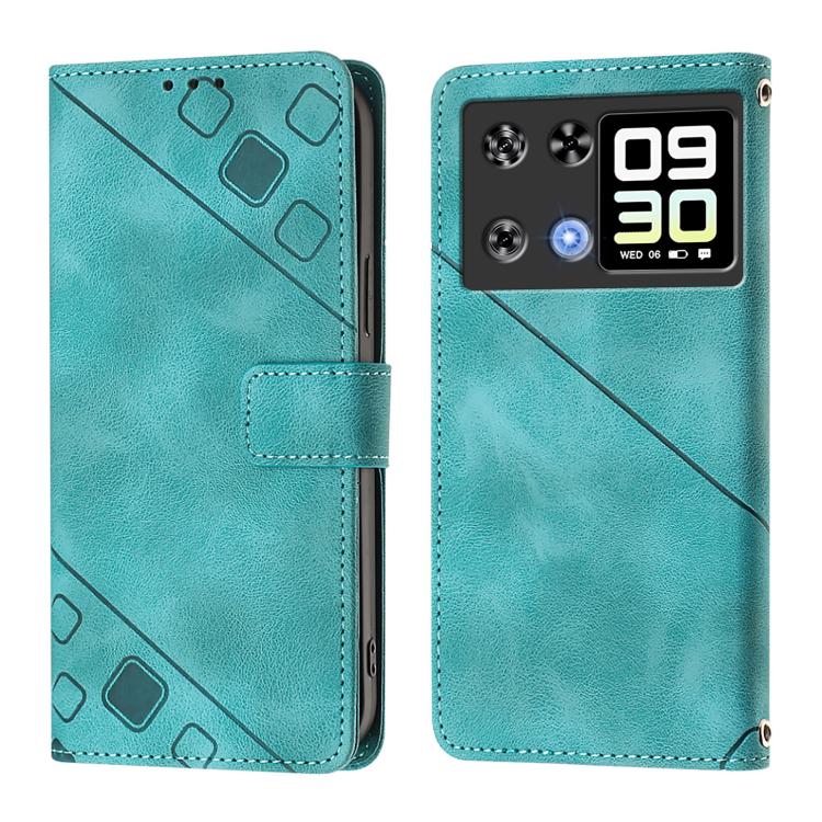 For Cubot P90 Skin-feel Embossed Leather Phone Case