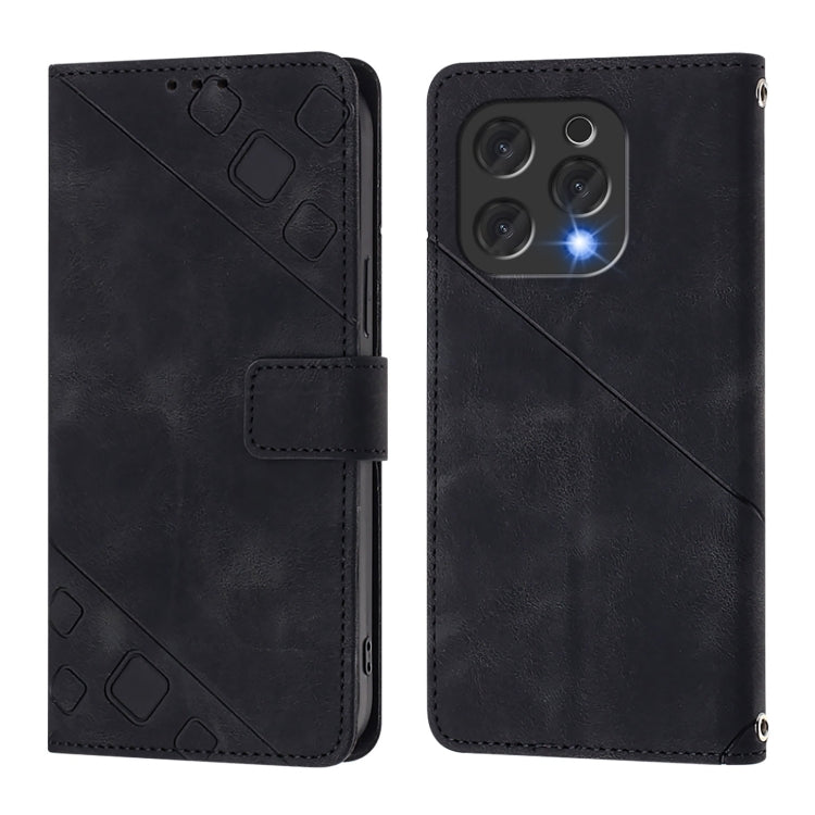 For Doogee N55 Plus Skin-feel Embossed Leather Phone Case