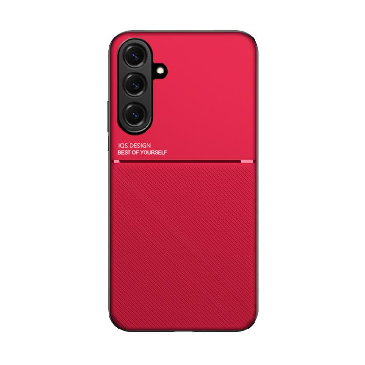 For Samsung Galaxy S26+ 5G Classic Tilt Strip Grain Magnetic PC Hybrid TPU Phone Case