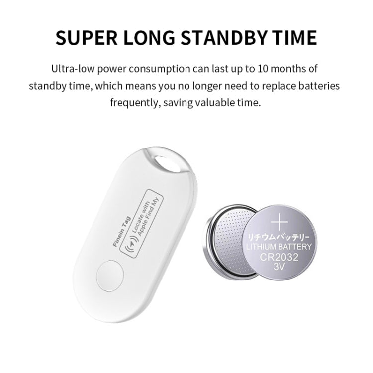 F1 Global Location Tracker Anti-lost Device - White
