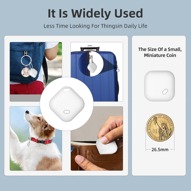 F2 Global Location Tracker Anti-lost Device - White